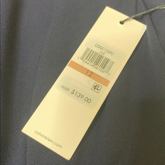 Calvin Klein Navy Cropped Jumpsuit 6 , 12 NWT - Picture 4 of 5